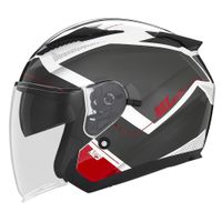 Moto přilba NOX N129 Triom bílá-červená XXL (63-64)