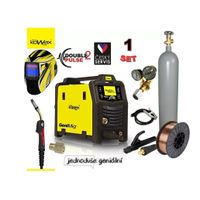 Kowax Genimig 240DP + Hořák 4M + Kabely 3M + Ventil + Kukla + Drát + plná Láhev Co2