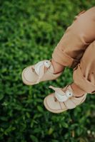 Kožené topánky pre bábätká Donsje Niek Sneakers Pink Chickadee
