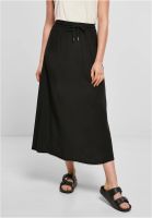 Women's viscose midi skirt black