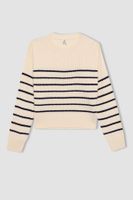 DEFACTO Girl's Crew Neck Sweater