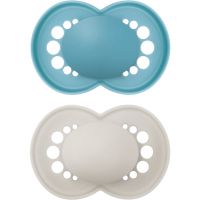 MAM Original 16m+ пустушка Turquoise/ Grey 2 кс