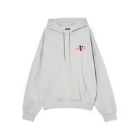 Cropp - Pulover s kapuco in potiskom - light grey