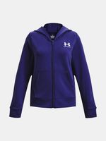 Under Armour UA Rival Terry FZ Hoodie Sweatshirt Kinder Blau