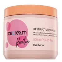 Inebrya Ice Cream Keratin Restructuring Mask maska wzmacniająca z keratyną 500 ml