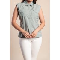 Ärmelloses Shirt, Weiß