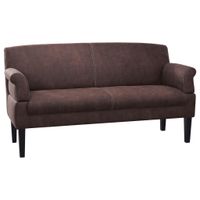 Sit & More TROJMIESTNA POHOVKA, textil, tmavohnedá