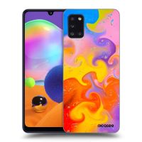 Silikónový čierny obal pre Samsung Galaxy A31 A315F - Bubbles