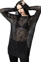 KILLSTAR - Damen Langarmshirt  - Arack - Schwarz XXL