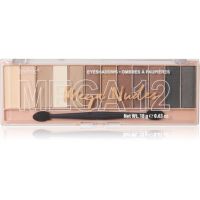 Technic Cosmetics Mega Eyeshadows paleta senčil za oči odtenek Mega Nudes 18 g