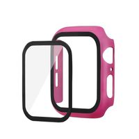 ENKAY etui s kaljenim steklom za Apple Watch 6 / SE / 5 / 4 40mm pink