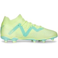 Puma FUTURE MATCH FG/AG JR Детски футболни бутонки, светло-зелено, размер 28