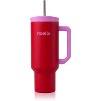 Noelle Tumbler ποτήρι από ανοξείδωτο ατσάλι με καλαμάκι Red 1 τμχ