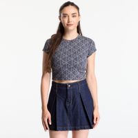 T-shirt Calvin Klein Jeans A- Monologo Baby Tee Ebony S