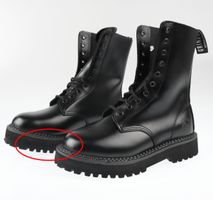 schuhe GRINDERS - 10 Loch - TAYLOR - BLACK - BESCHÄDIGT 41
