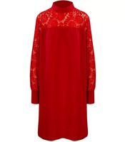 Pri Sukienka Trapezowa Koronka Midi Damska Elegancka