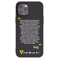 Silikónový čierny obal pre Apple iPhone 12 Pro Max - Kazma - BUĎTE TROCHU YESMANI