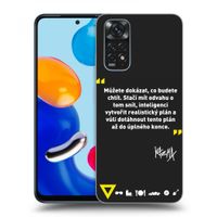 Silikónový čierny obal pre Xiaomi Redmi Note 11 - Kazma - MŮŽETE DOKÁZAT, CO BUDETE CHTÍT