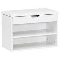 MID.YOU REGÁL NA BOTY, bílá, 60/40/30 cm