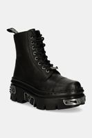 New Rock Kožené workery New Rock CRUST NEGRO + REACTOR NEGRO