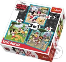 Puzzle Mickey Mouse a přátelé 3v1 - puzzle z kategorie Maxi dílky