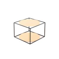 PRÍRUČNÝ STOLÍK, oranžová, čierna