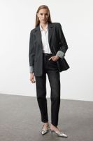 Trendyol Anthracite Cuff Detailed Blazer Jacket