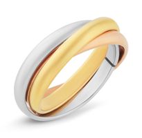 Troli Oceľový tricolor prsteň KRS-247 54 mm
