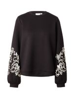 VILA Sweater majica 'VISIFFI'  crna / bijela