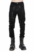 DEVIL FASHION - Herrenhose - London Punk Slim-Fit Punk Punk 3XL