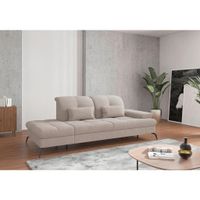 Sit & More LEŇOŠKA, textil, sivobéžová