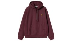 Carhartt WIP Hooded American Script Sweat Burgundy Pánske - Mikiny a mikiny s kapucou Carhartt WIP - Bordová - I028279_33K_XX-L - Size: L