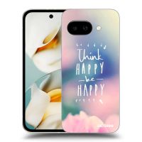 Silikónový čierny obal pre Google Pixel 9a - Mysli pozitívne!