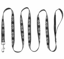 smycz dla psa PERRIS LEATHERS - AC/DC - Black White S