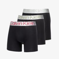 Calvin Klein Reconsidered Steel Cotton Boxer Brief 3-Pack Black/ Grey Heather S