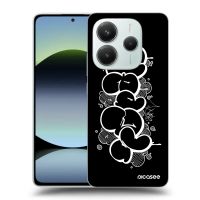 Silikónový čierny obal pre Xiaomi Redmi Note 14 4G - Throw UP