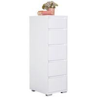 Carryhome KOMODA, biela, 40/120/48 cm