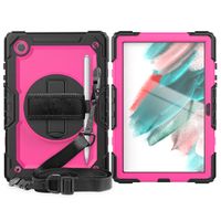 Ovitek SOLID 360 Samsung Galaxy Tab A8 (SM-X205 / SM-X200) črno-roza