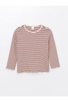 LC Waikiki Crew Neck Short Sleeve Striped Baby Girl T-Shirt