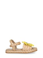 Raffia Effect Sun Sandals