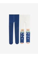 LC Waikiki Lcw Patterned Baby Boy Tights 2-Pack