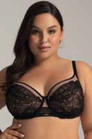 Polovyztužená podprsenka Ava Lingerie 2145 Černá 80G