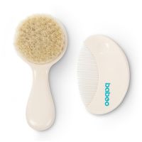 Baboo Baby Hair Brush and Comb Set zestaw do włosów dla dzieci od urodzenia 2 szt.