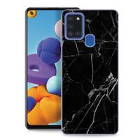 MY ART Zaščitni ovitek Samsung Galaxy A21s BLACK MARBLE (142)