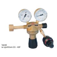 Spořič plynu GS-40F na ventil s manometry