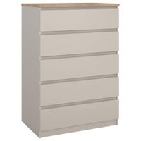 Boxxx KOMODA, barvy dubu, kašmírová, 77/111,3/50 cm