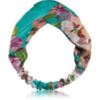 BrushArt Hair Floral satin headband στέκα Turquoise