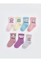 LC Waikiki Lcwk Printed Baby Girl Socks Pack of 7