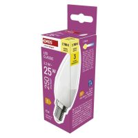 LED žárovka Classic svíčka / E14 / 2,2 W (25 W) / 250 lm / teplá bílá