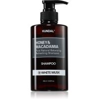 KUNDAL Honey & Macadamia White Musk Naturshampoo für trockenes und beschädigtes Haar 500 ml